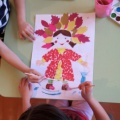 Дитяча колективна робота «Дівчинка Осінь» (фотозвіт)   Вересень - сама золота пора