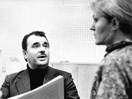 Євген Птічкін в студії «Мелодія» на записи пісень Анни Герман, квітень 1980 року