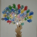 Аплікація з долоньок «Дерево дружби»   Наше дерево Дружби допомагає дітям краще адаптуватися в садку, звикнути