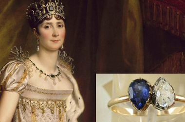 25 березня 2013, 5:42 Переглядів:   На заручини Наполеон подарував Жозефіні скромне кільце з діамантом і сапфіром