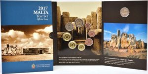 Мальтійська монета 2017 року «Храми Хаджар-Кім» в coincard