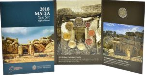 Мальтійська монета 2018 року «Храми Мнайдра» в coincard